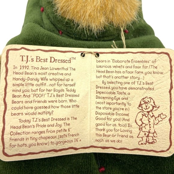 Boyds Bear Plush Frazier & Homer Christmas Tree And Thinking Of You Bear - Picture 4 of 7
